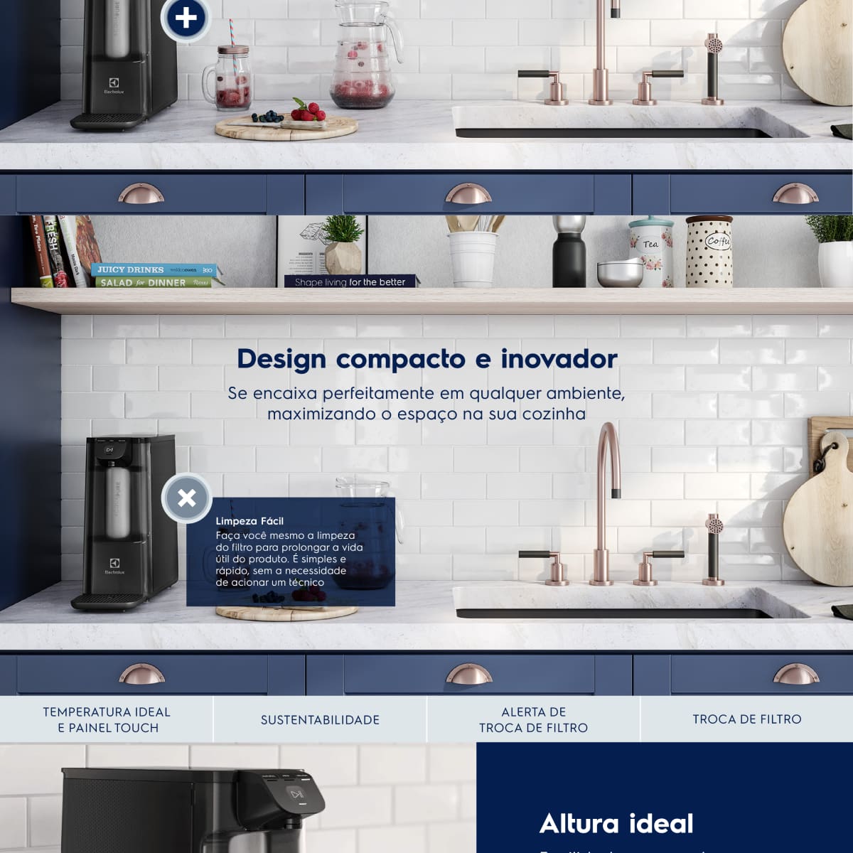 Purificador de Água Electrolux PE12P Experience