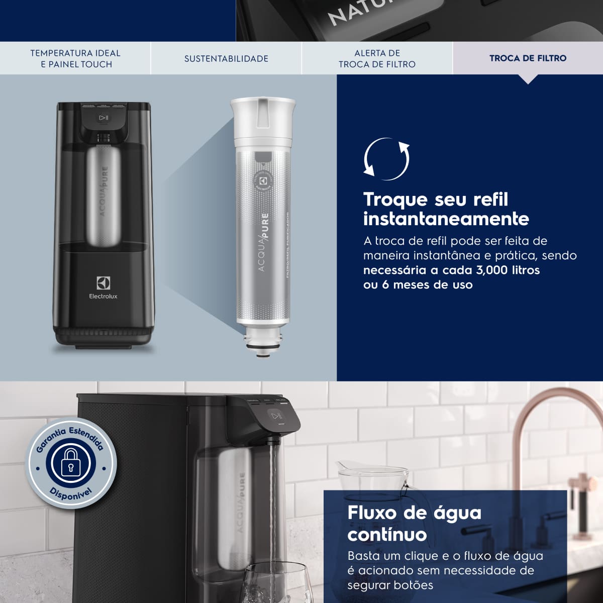 Purificador de Água Electrolux PE12P Experience