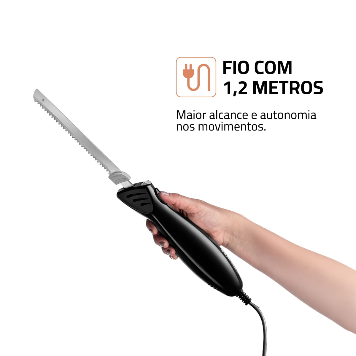 Faca Elétrica Mondial FA-01 100W Lâminas Duplas