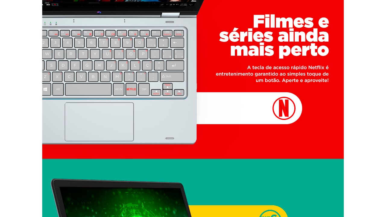 Notebook Positivo Duo C464C
