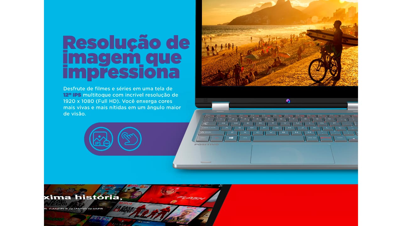 Notebook Positivo Duo C464C