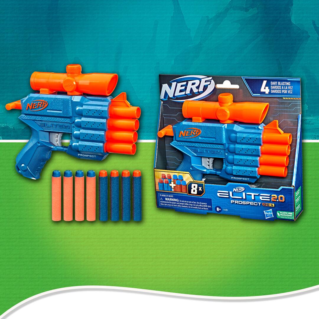 Nerf Lançador Com 8 Dardos Elite 2.0 Prospect Arma - Hasbro