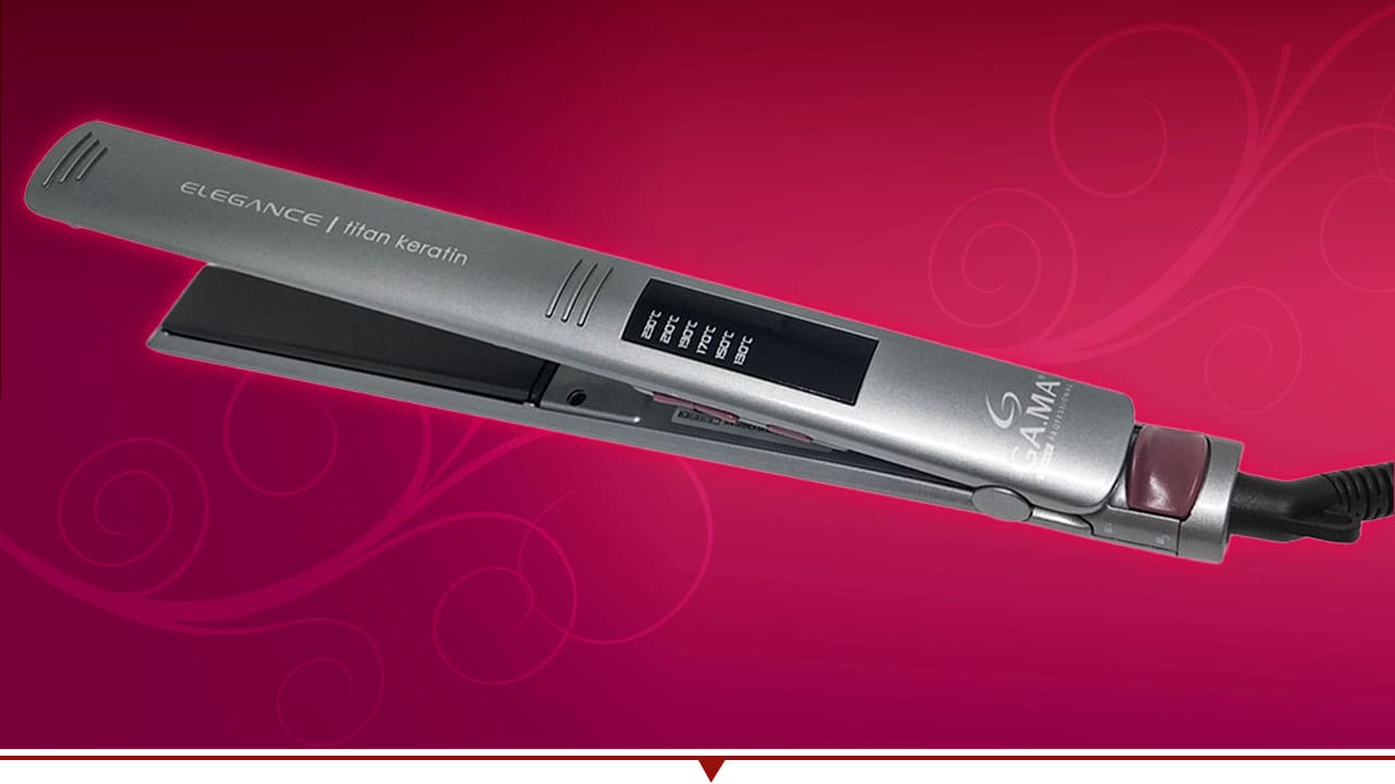 Prancha GA.MA Italy Elegance LED Titan Keratin Cinza