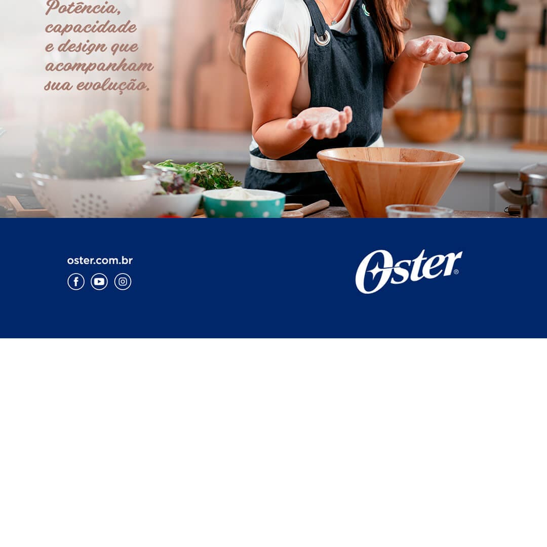 Batedeira Planetária Oster OBAT630 Preta