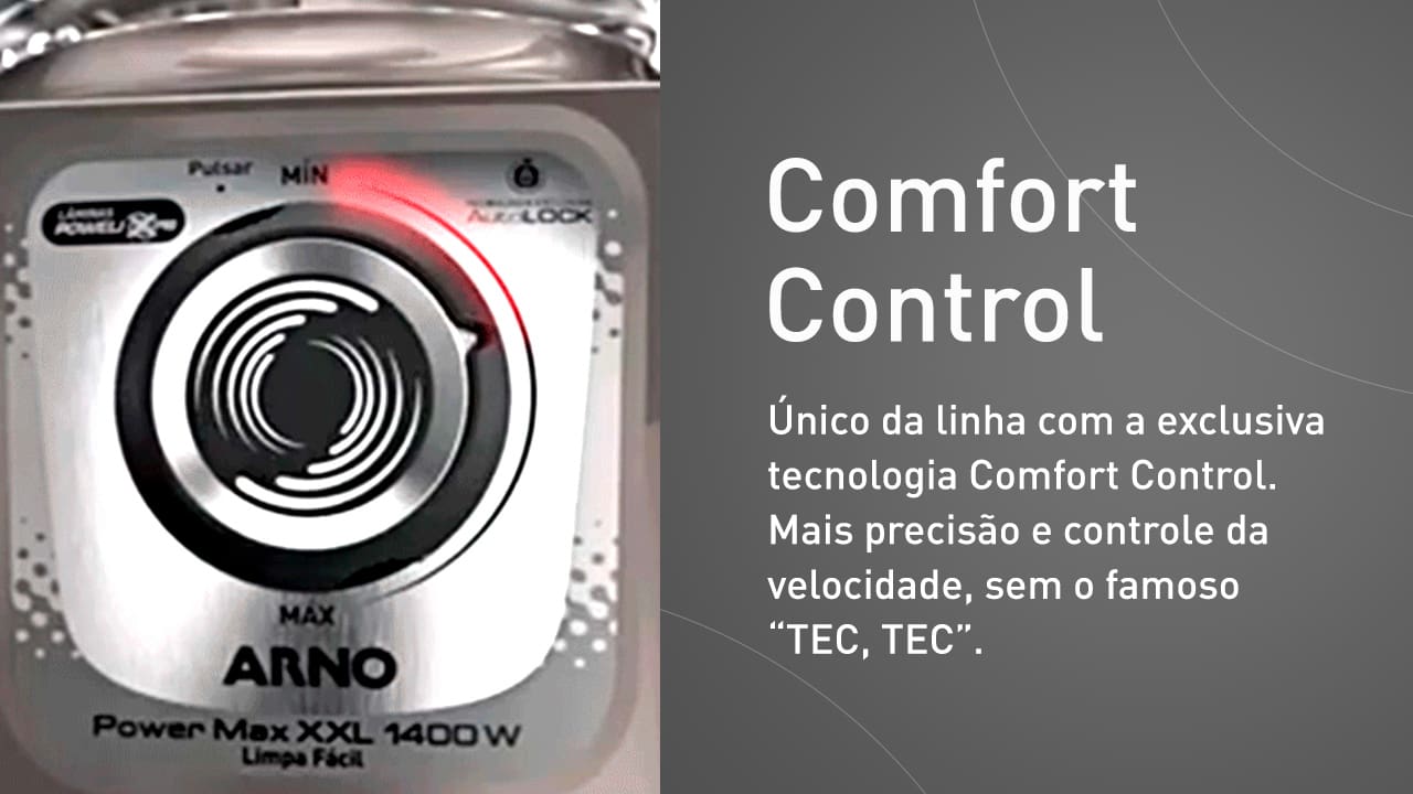 Uma Variedade de Funções. O Liquidificador Arno Power Max foi projetado para aqueles que gostam de praticidade no dia a dia! Ele é equipado com um motor de 1400W e uma jarra espaçosa de 3,1 litros, que permite preparar grandes quantidades de alimentos de forma rápida e eficaz, atendendo às necessidades de toda a família.