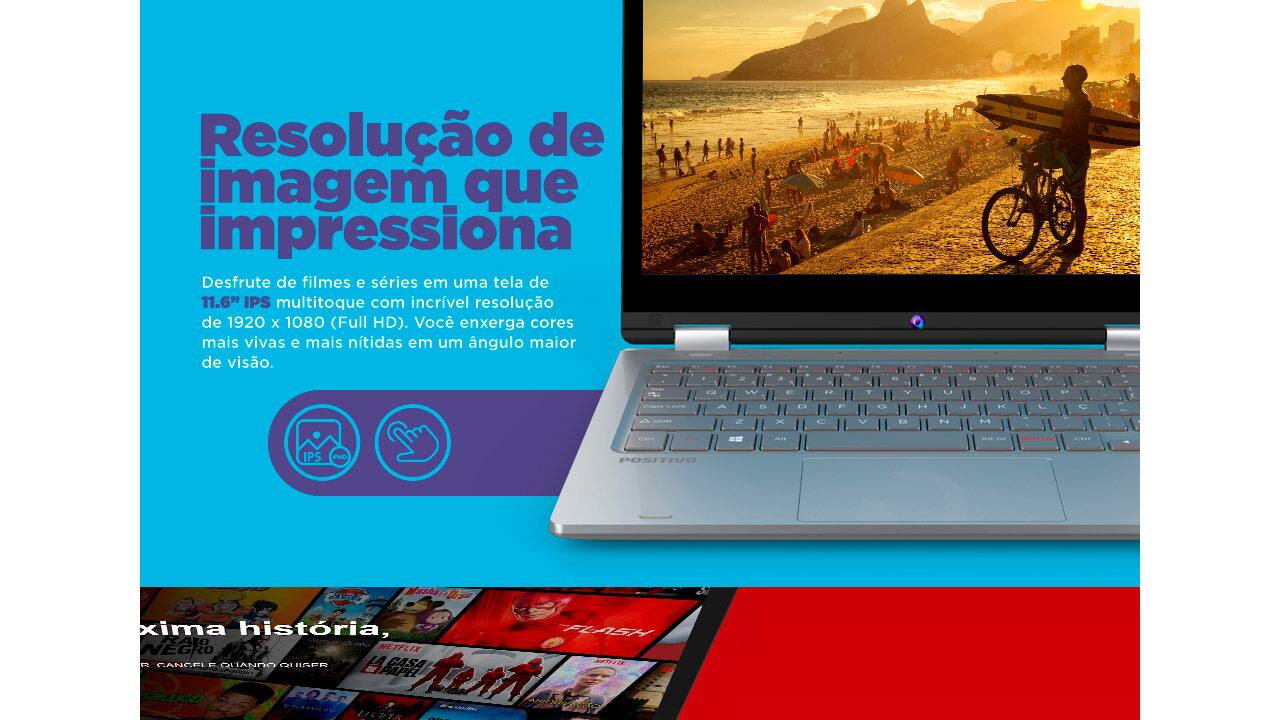 Notebook 2 em 1 Positivo Duo