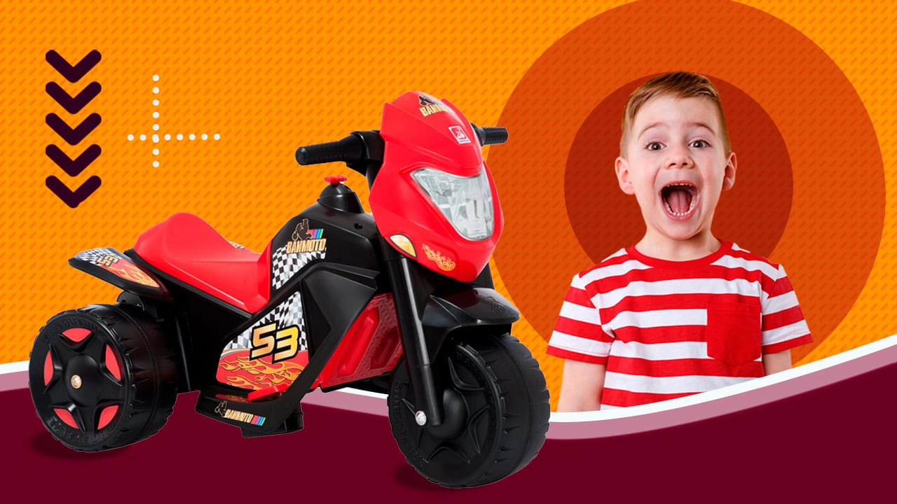 Moto Eletrica Infantil Bandeirante