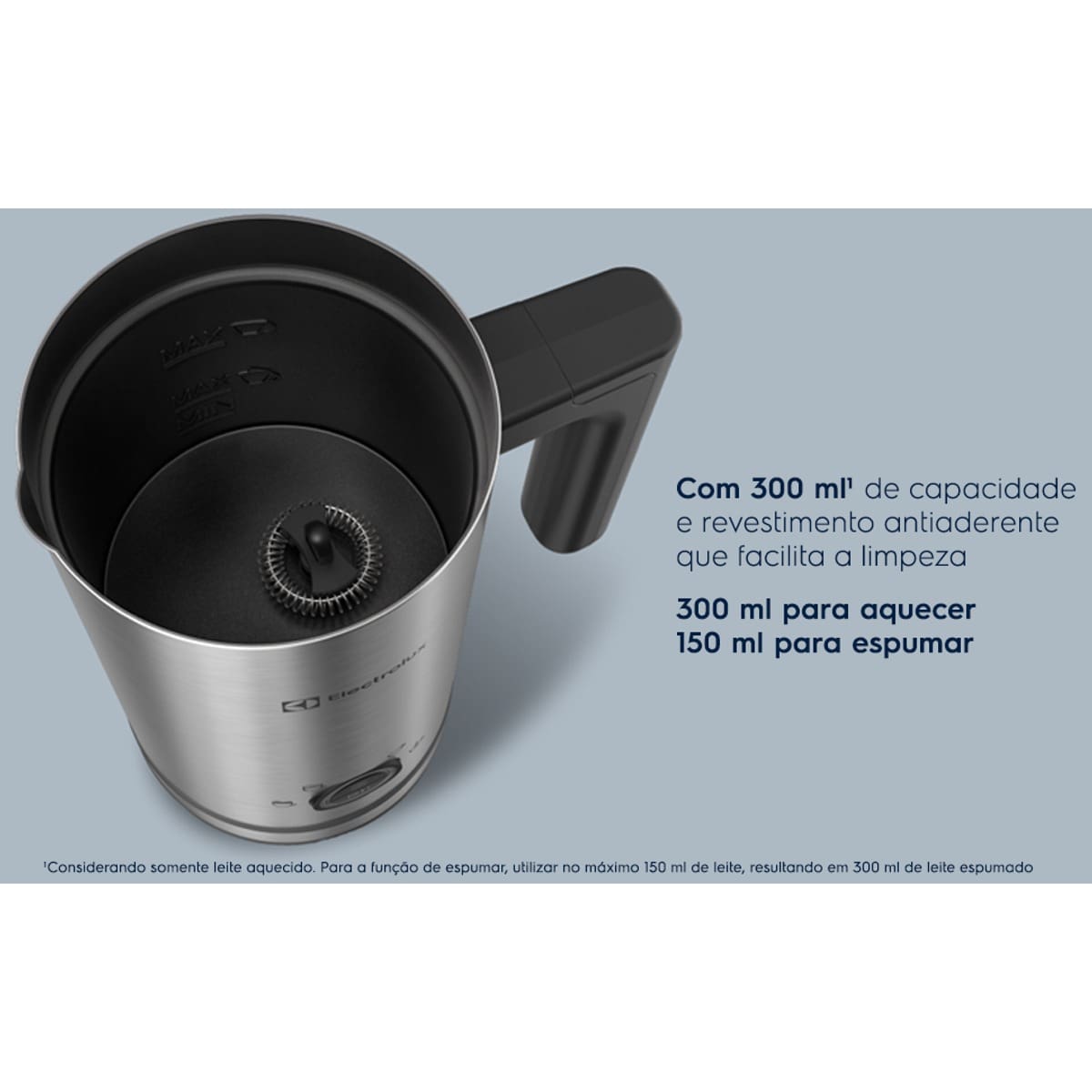 Vaporizador de Leite Electrolux EMF10 600?ml em Aç...