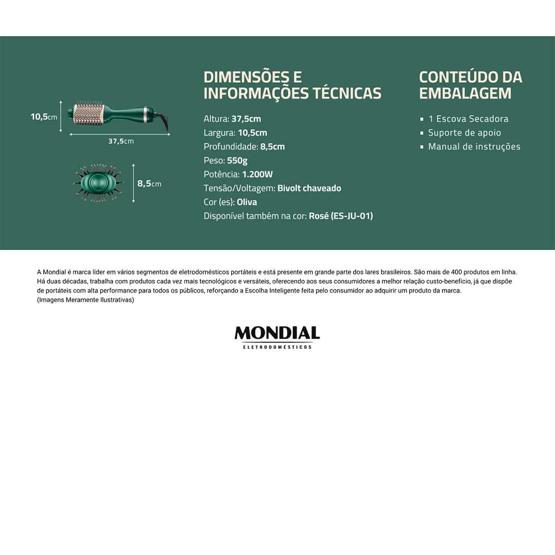 Escova Secadora Mondial by Juliette ES-Ju-02