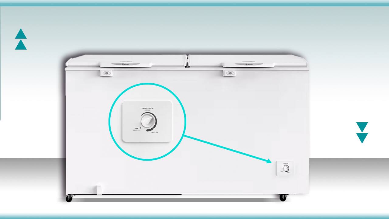 Freezer Electrolux H550 detalhe