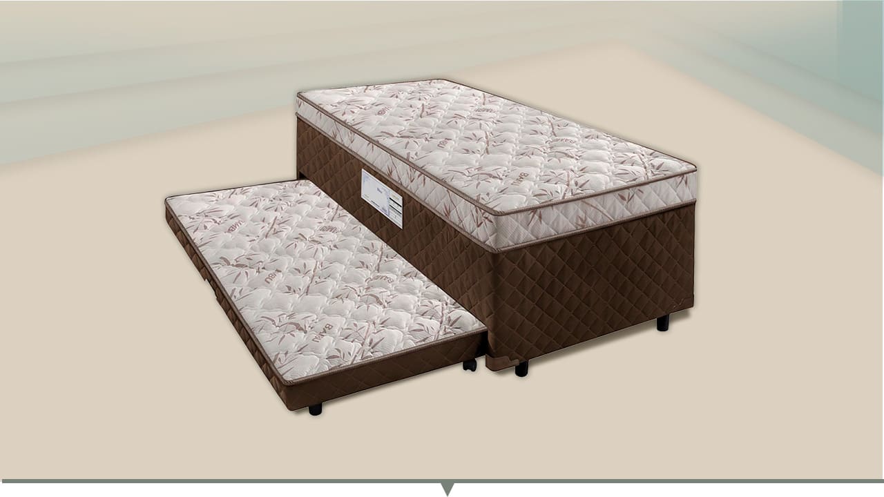 Cama Box Conjugada Solteiro Carol Lightspuma 