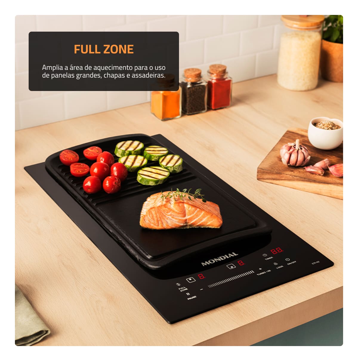 COOKTOP MONDIAL INDUCAO CTI-02 PRETO