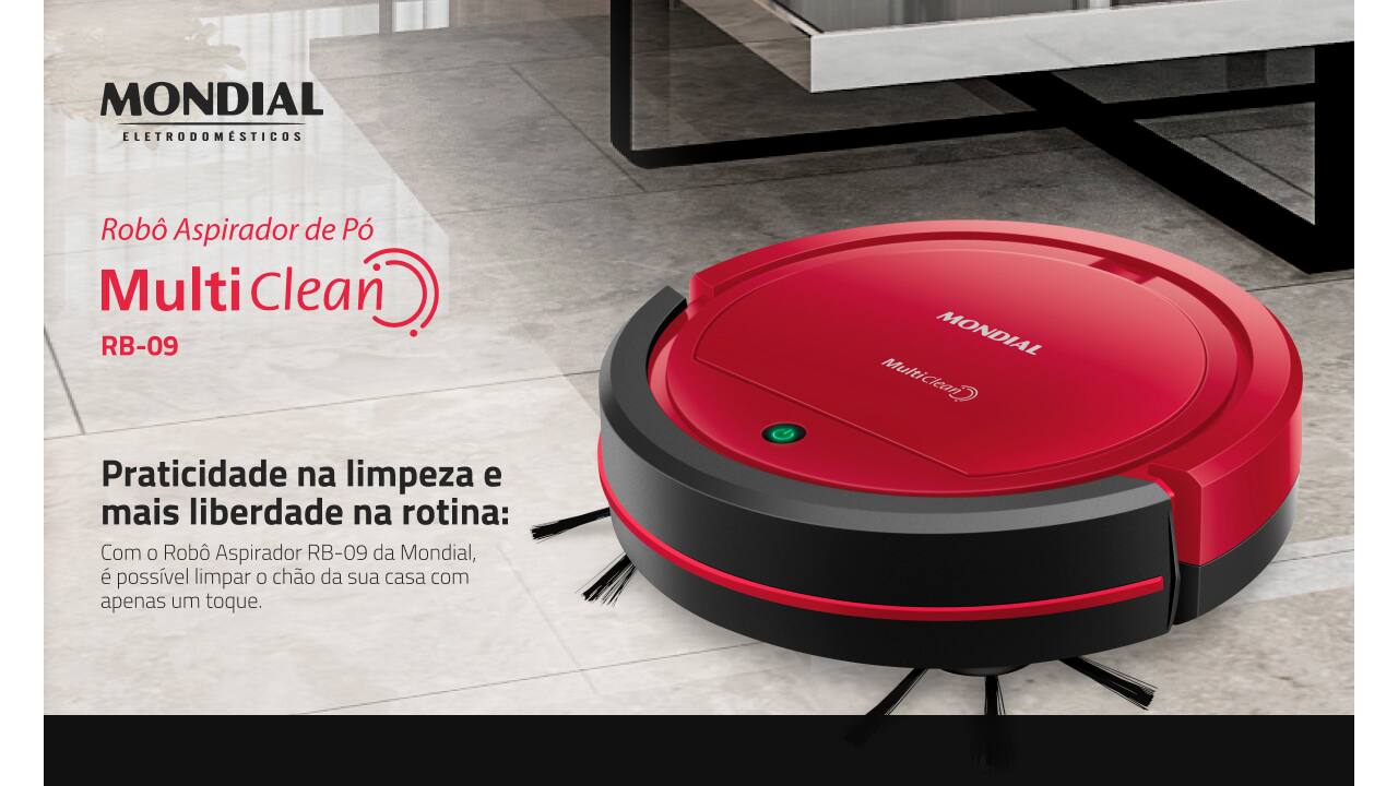 aspirador-robo-mondial-multi-clean-rb09-vermelho