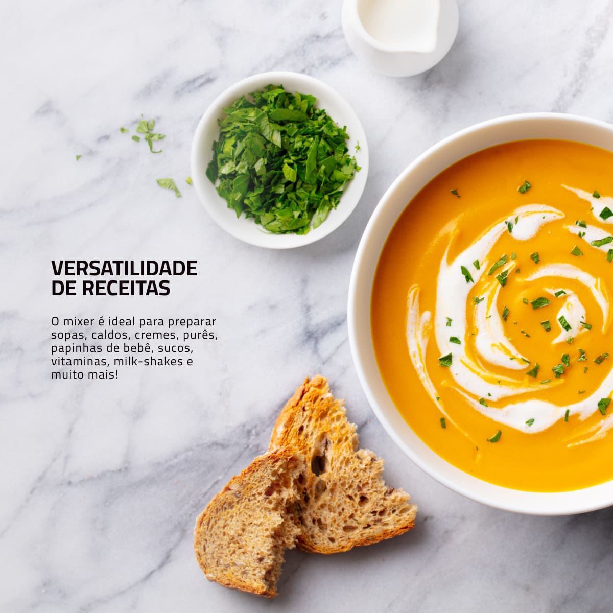 Mixer Mondial M-16-BI 500W Turbo Haste Inox Preto