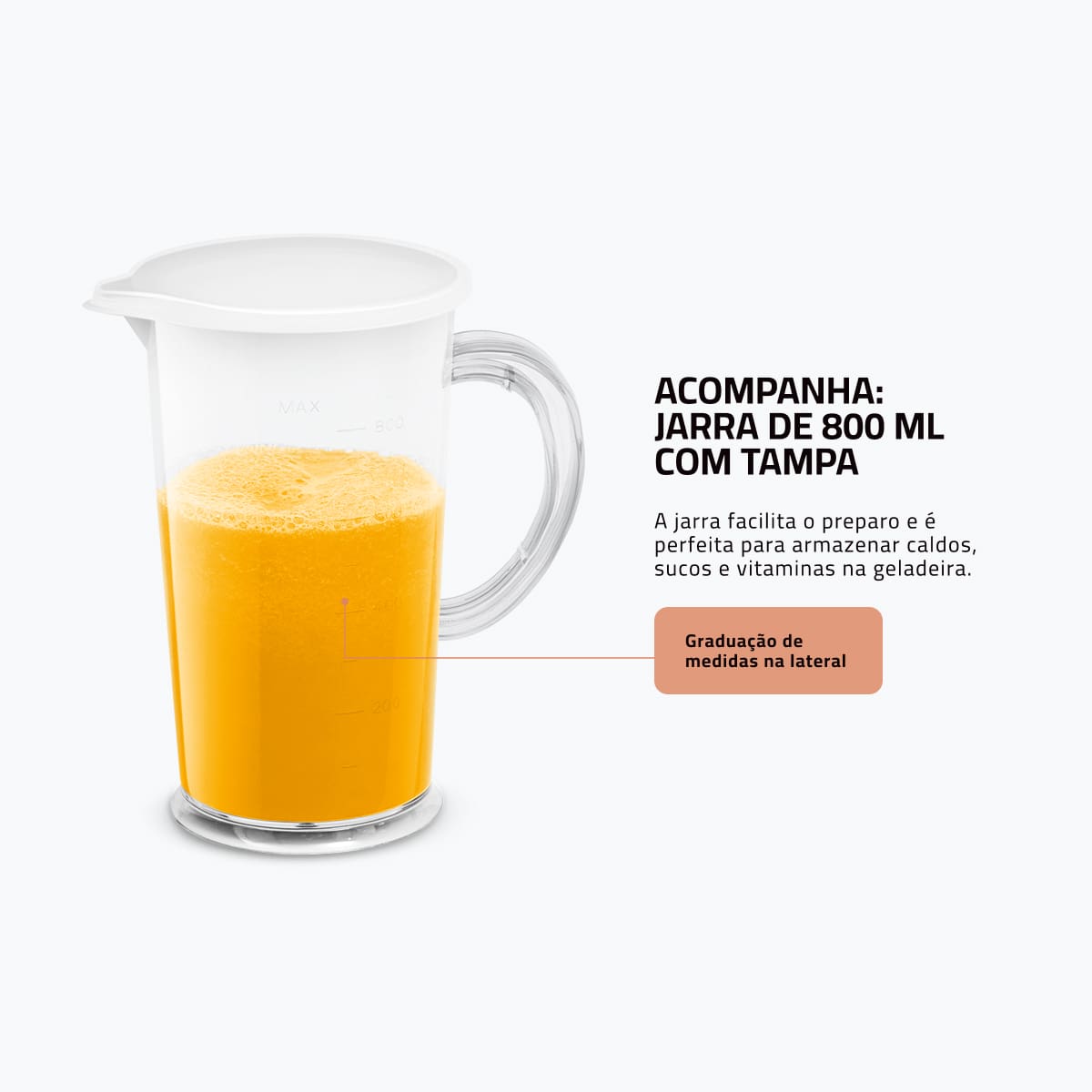 Mixer Mondial M-16-BI 500W Turbo Haste Inox Preto