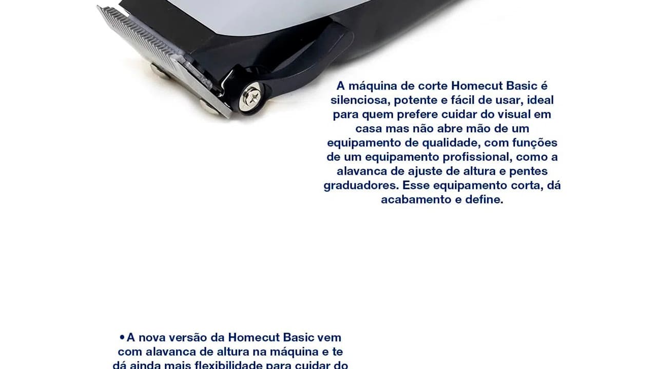Máquina de Cortar Cabelo Wahl Home Cut Basic 9155 Cinza/Azul