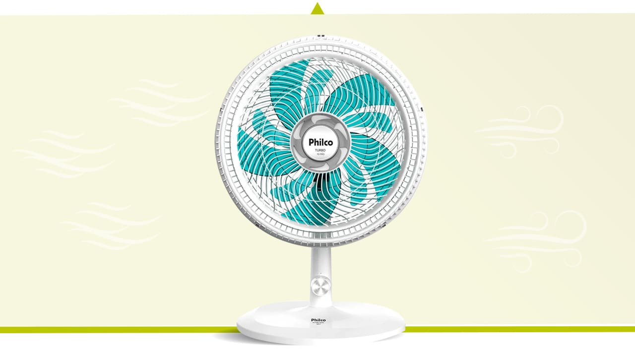 Ventilador Mesa Philco PVT492BA Turbo velocidades tecnologia