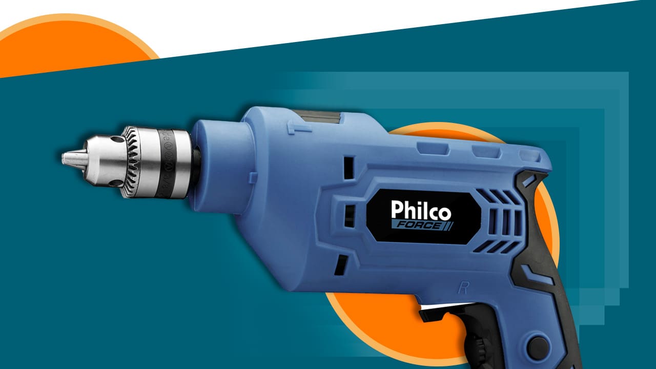 Furadeira Philco Force PFU01 impacto botão trava