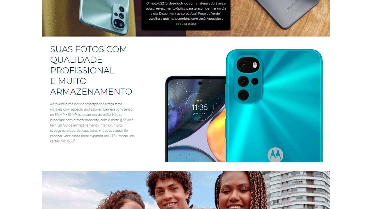 Smartphone Motorola Moto G22
