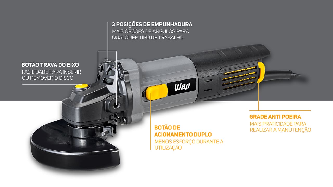 Esmerilhadeira Angular 5" Wap WF ES01 950W 