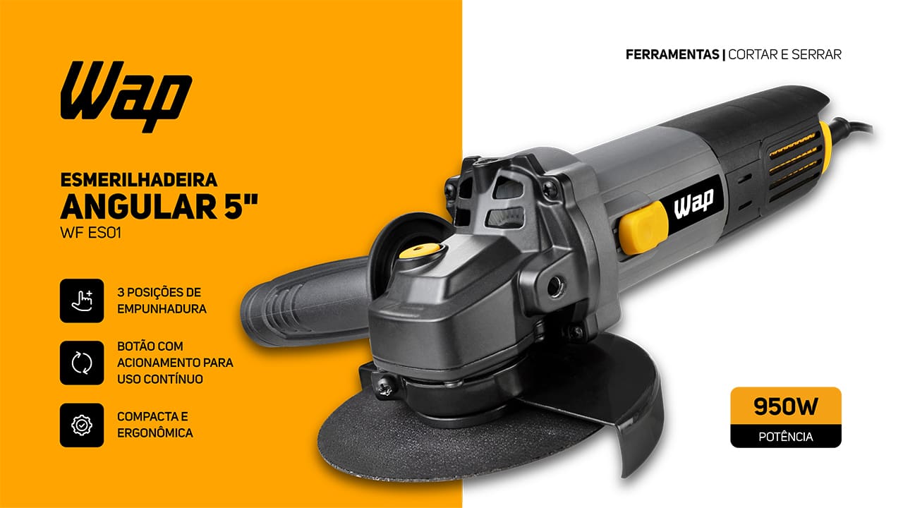 Esmerilhadeira Angular 5" Wap WF ES01 950W 