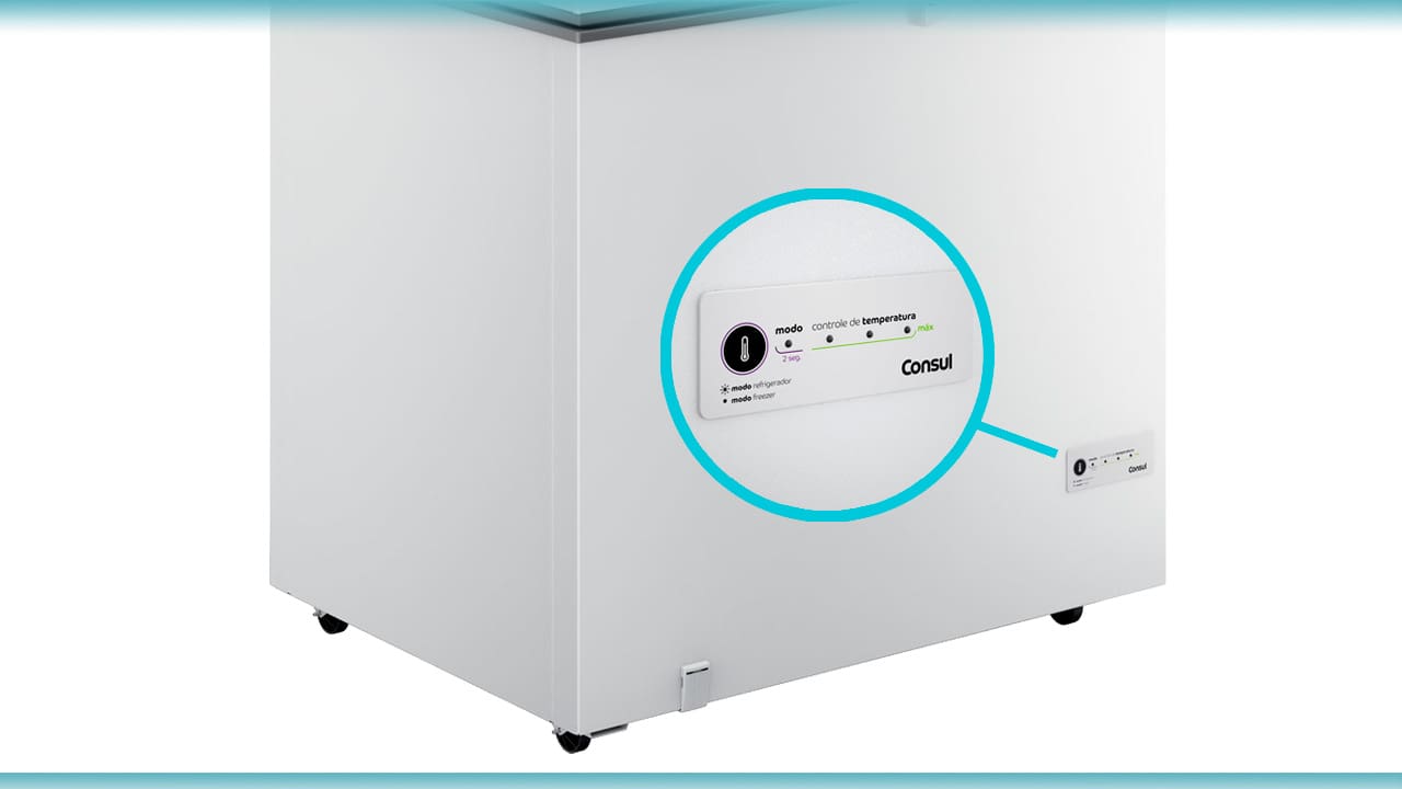 Freezer Consul CHA31FB controle eletrônico