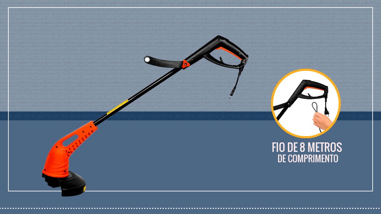 Aparador de Grama Elétrico Tramontina AP1500T diâmetro de corte de 280 mm