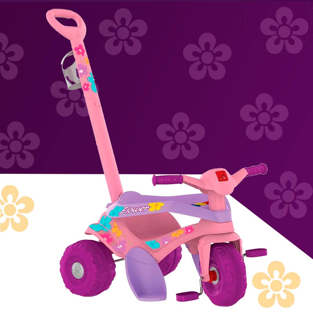 Triciclo Bandeirante Motoka Flower 842
