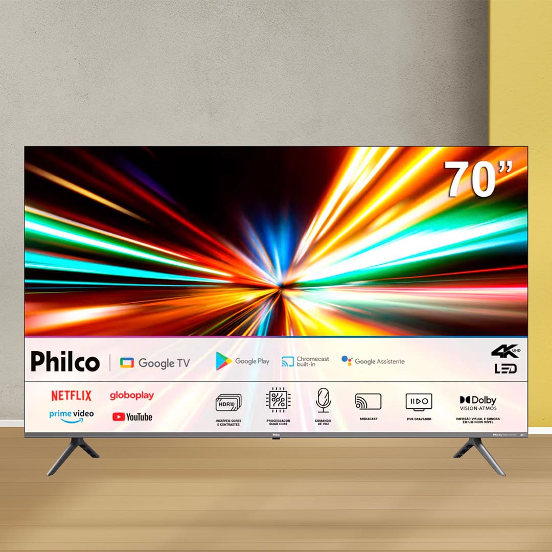 Smart TV LED 70" Ultra HD Philco 4K PTV70G2SGSGB