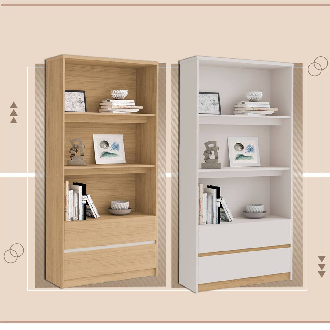 Estante Artely Milani Disponível em 2 opções de cor