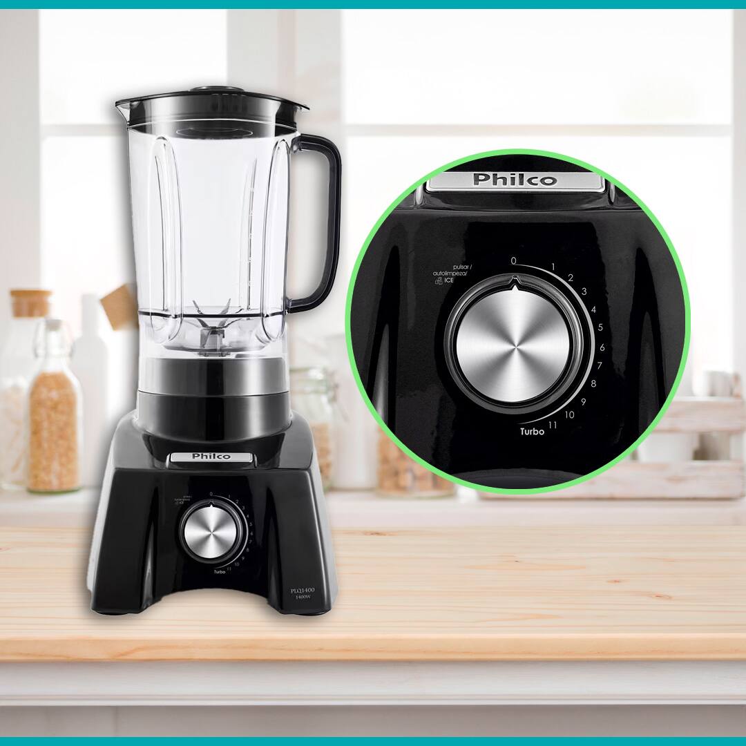 Liquidificador Philco PLQ1400 11 velocidades pulsar