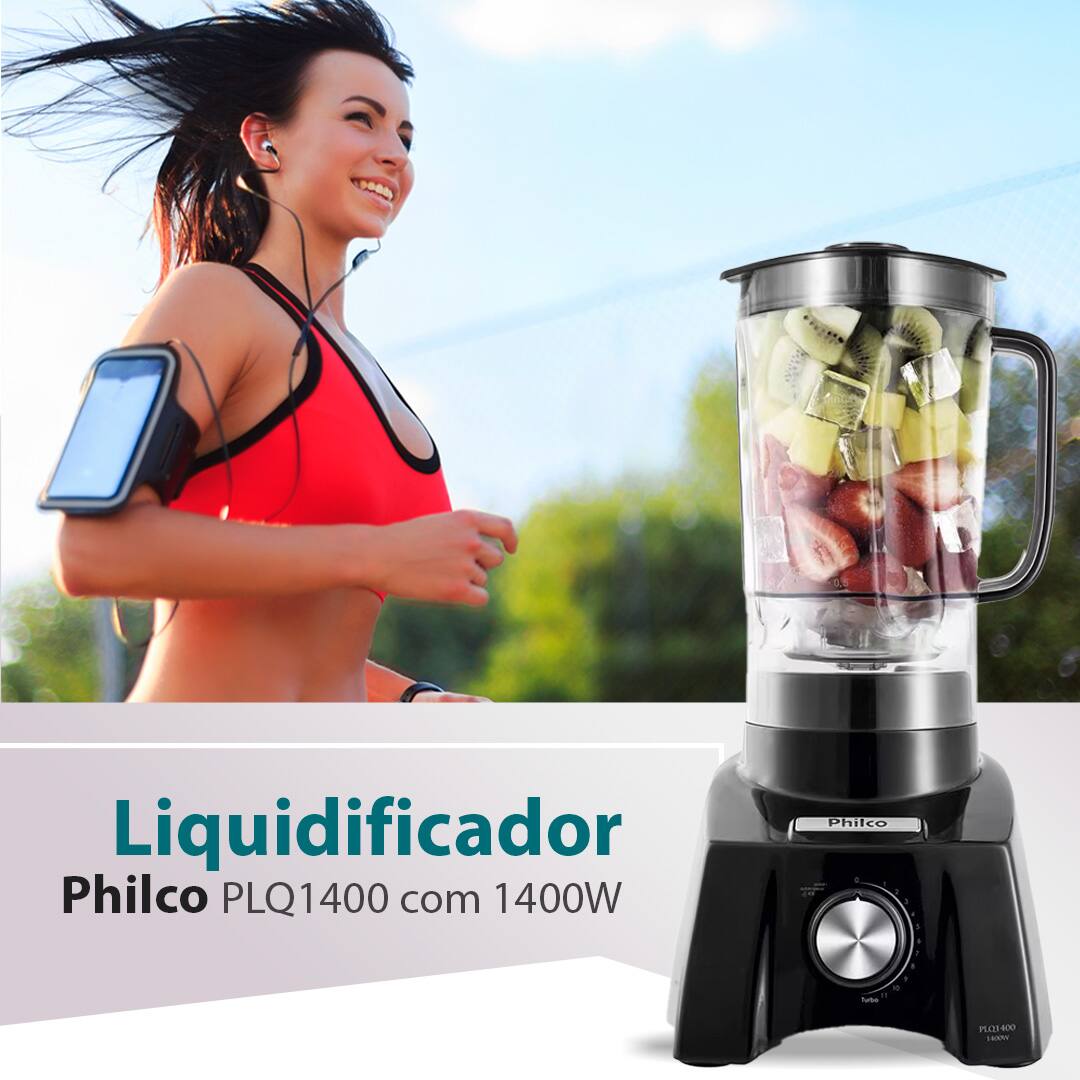 Liquidificador Philco PLQ1400 com 1400W