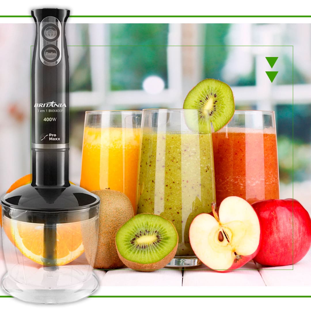 Mixer Britânia Lâminas Inox Batedor Alça