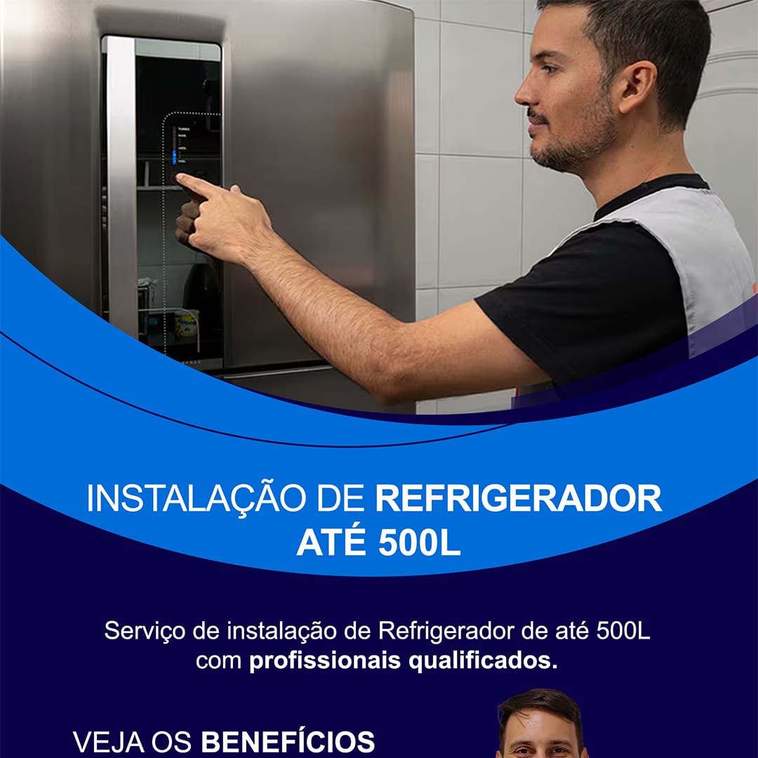 Instalação Refrigerador Até 500L