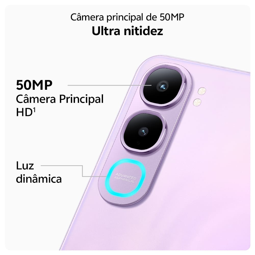 Smartphone JOVI Y21 4G Tela 6.68" 256GB Câmera 50MP Bateria 6500mAh