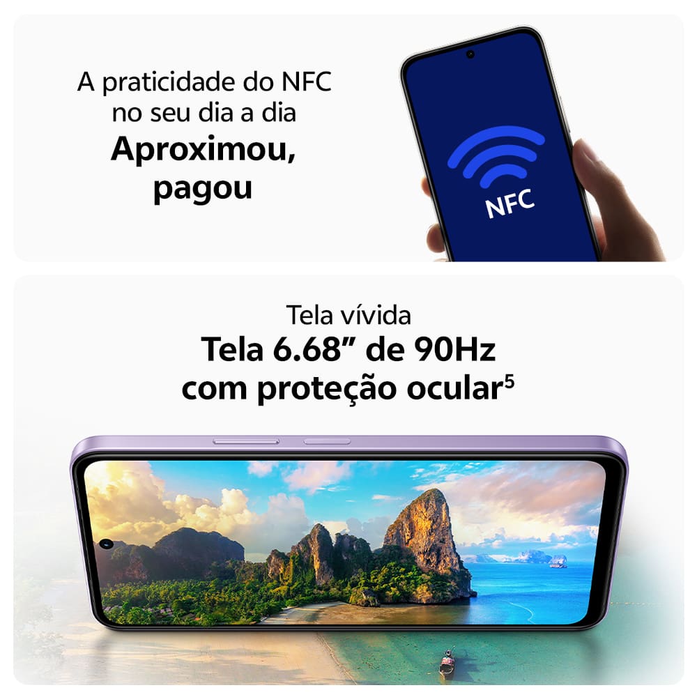 Smartphone JOVI Y21 4G Tela 6.68" 256GB Câmera 50MP Bateria 6500mAh