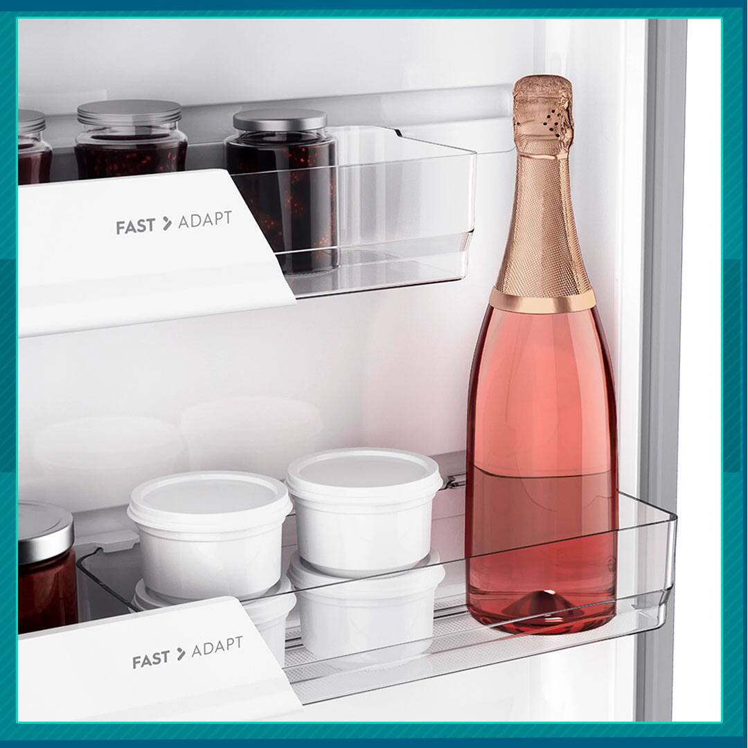 Refrigerador Bottom Electrolux prateleiras adaptáveis