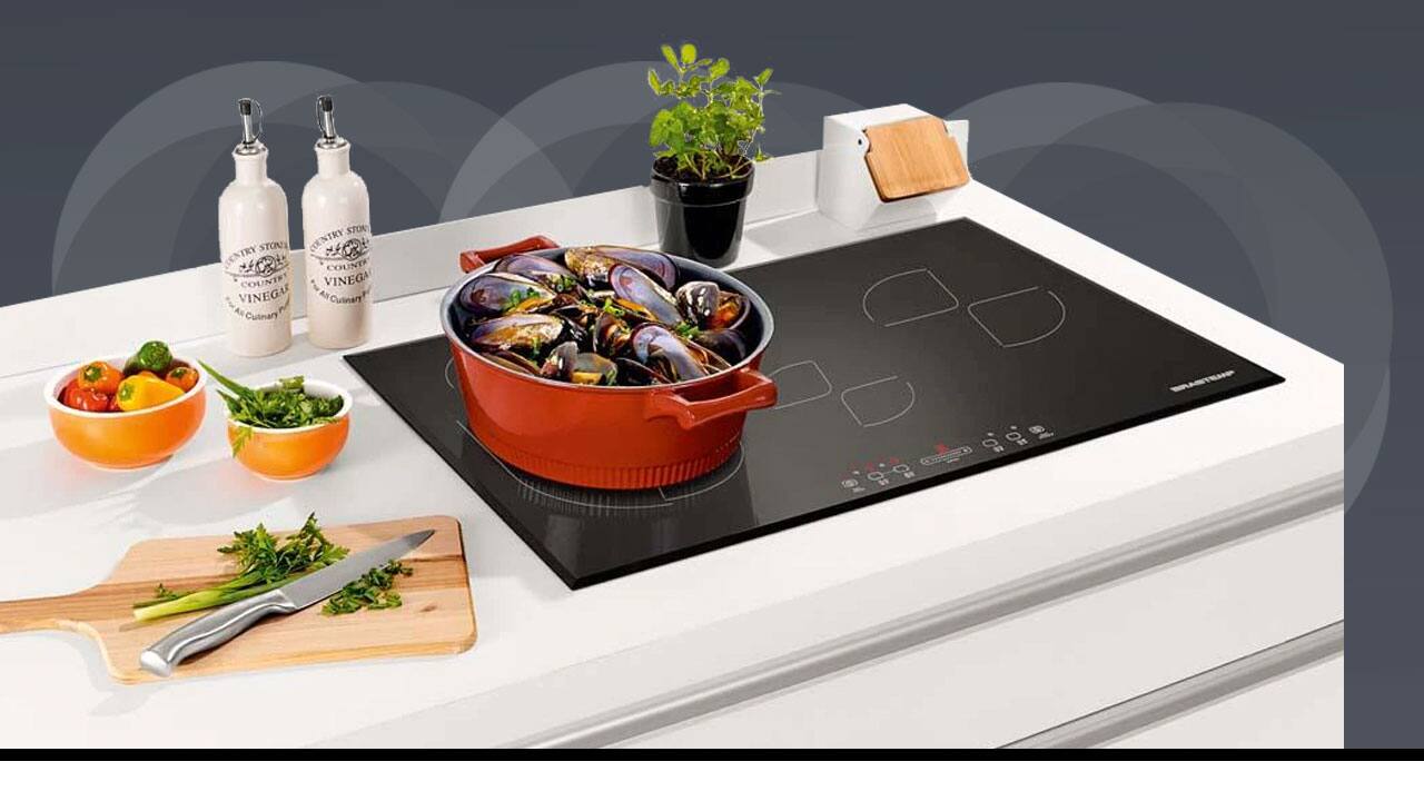 Cooktop Indução Brastemp BDJ77AEBNA 4 Bocas