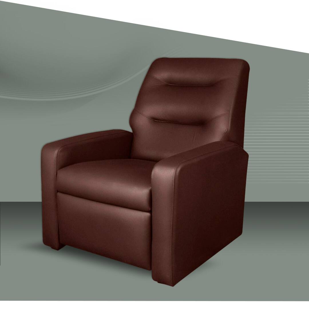 Poltrona Matrix Sorrento Corino estrutura almofadas fixas