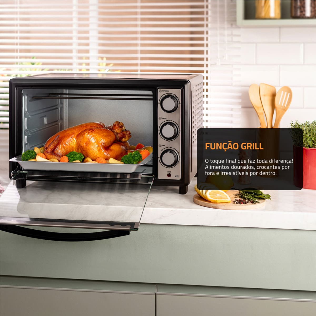 Forno Elétrico Mondial Family II 42 Litros 1600W G...