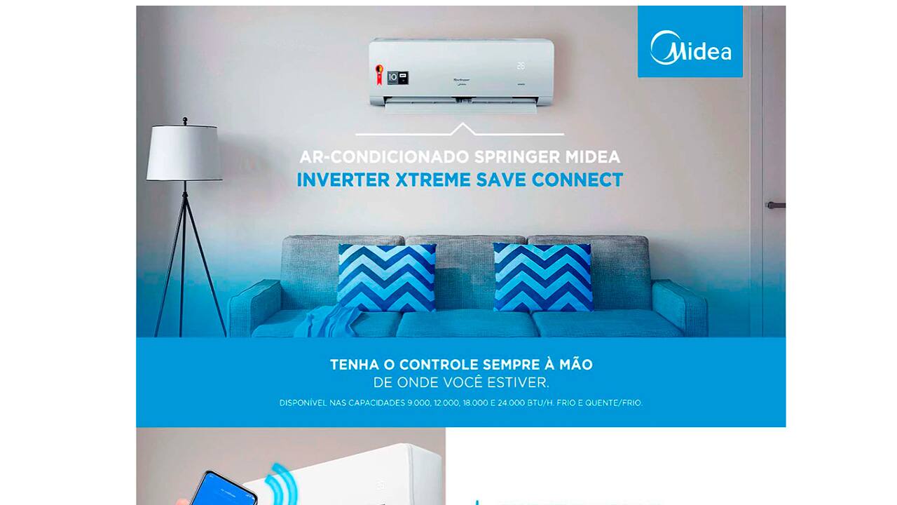 Ar-Condicionado Split Springer Midea Xtreme Save Connect 12.000 BTU/h  Quente/Frio