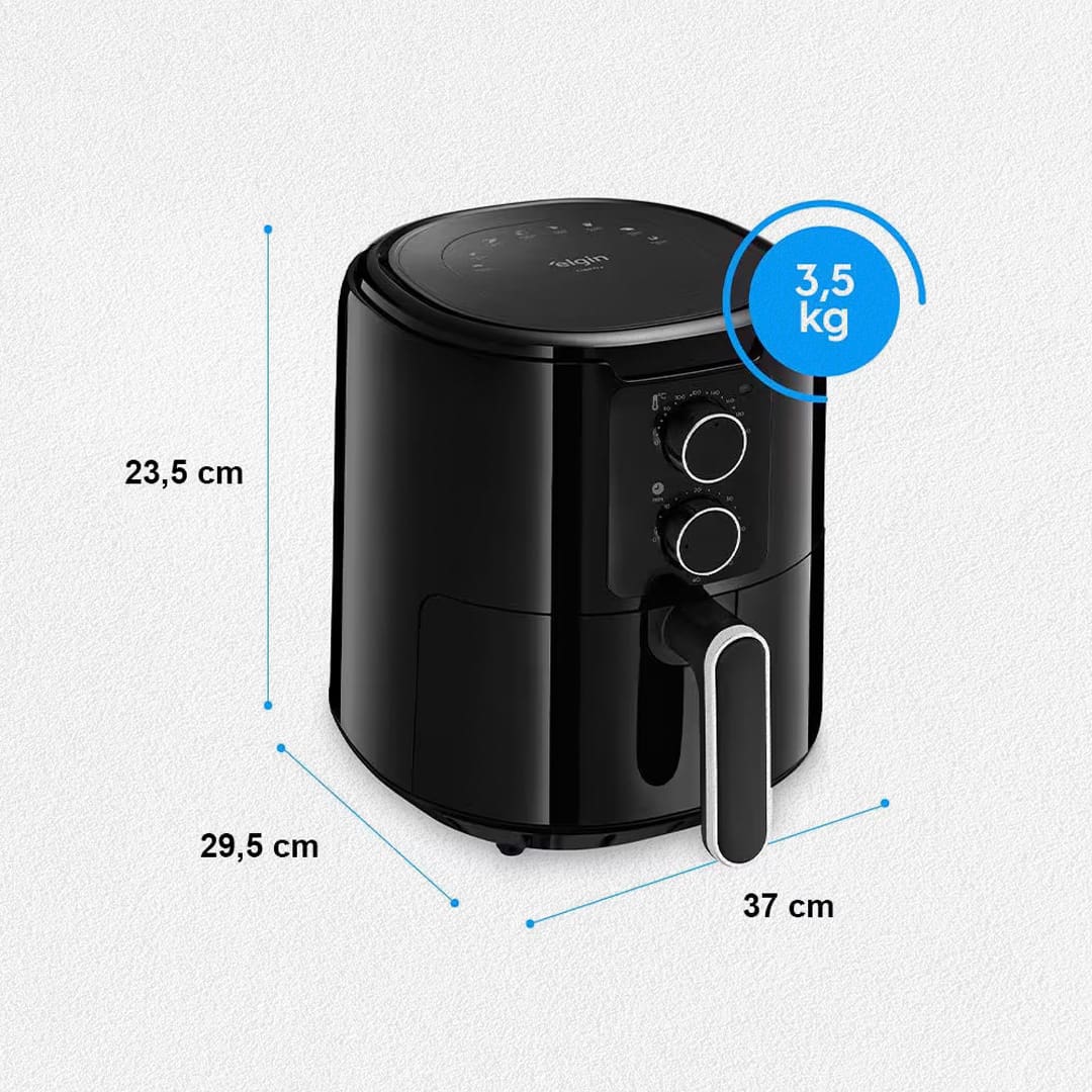 Fritadeira Elétrica Sem Óleo Air Fryer Elgin Cube