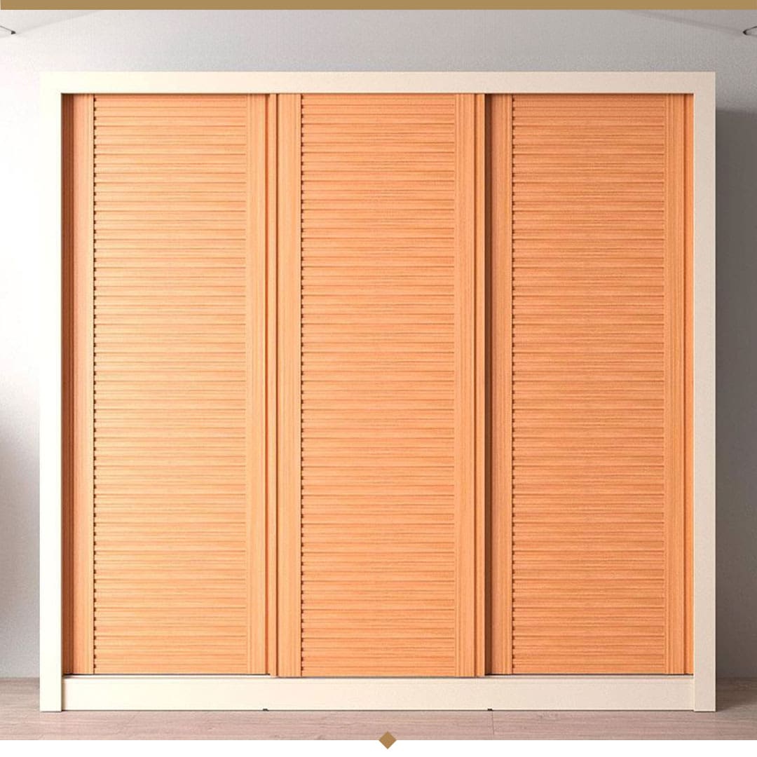 Guarda-Roupa Casal Bartira Village 3 Portas Ripadas 4 Gavetas 243,1 cm de Largura
