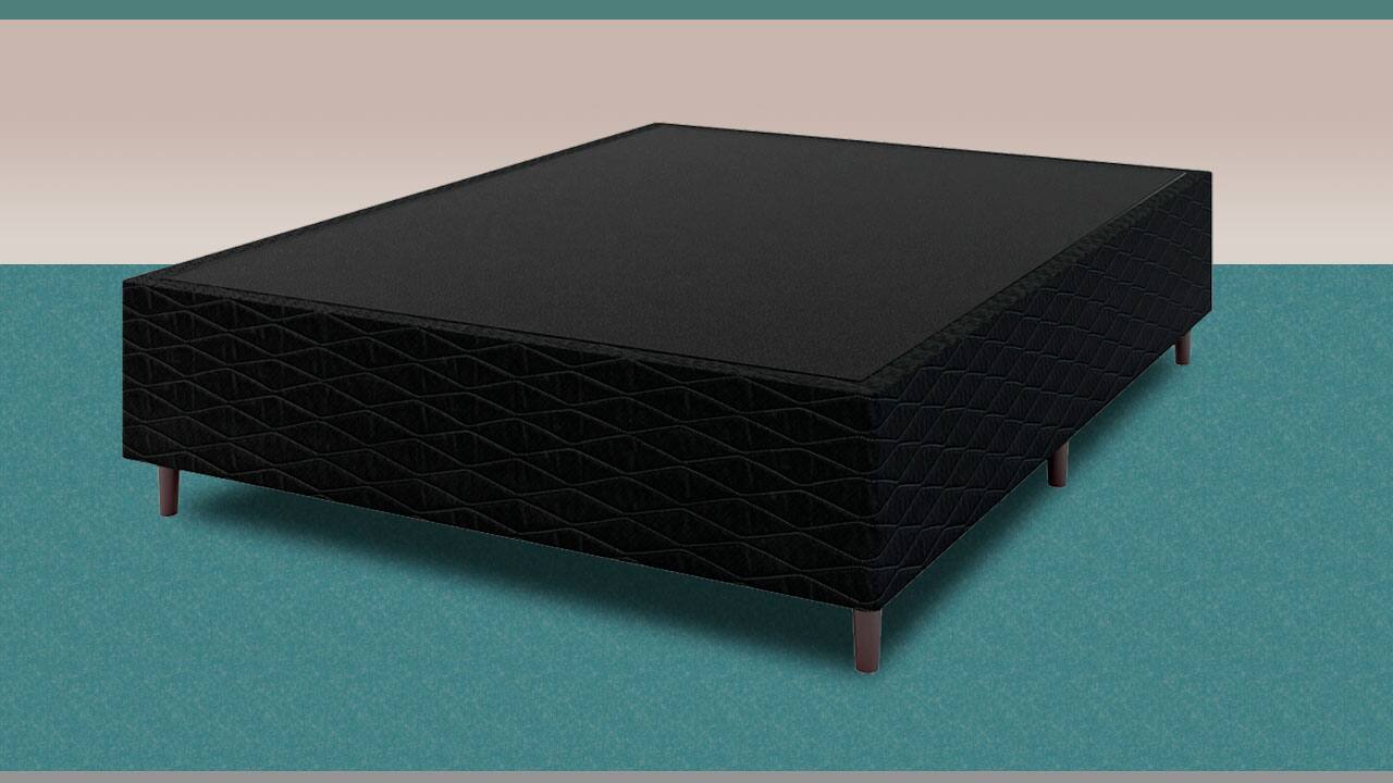 Base Box de Casal New Itália Black da Umaflex