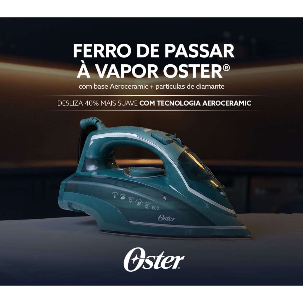 Ferro de Passar a Vapor Oster Diamond AeroCeramic ...