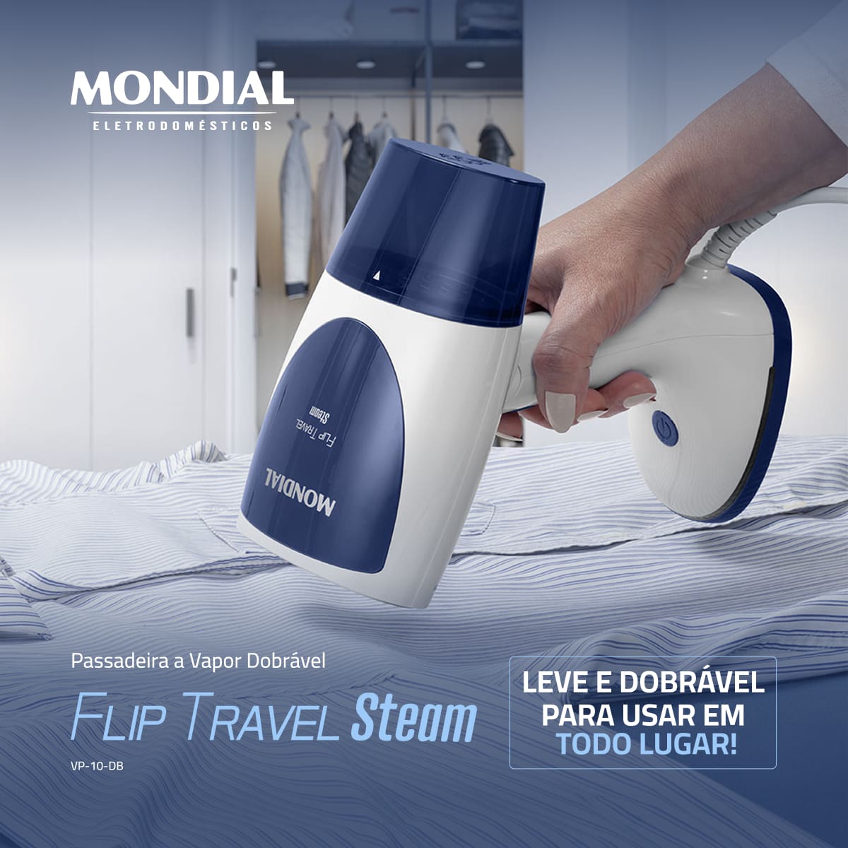  Vaporizador Portátil Mondial VP-10-DB Dobrável