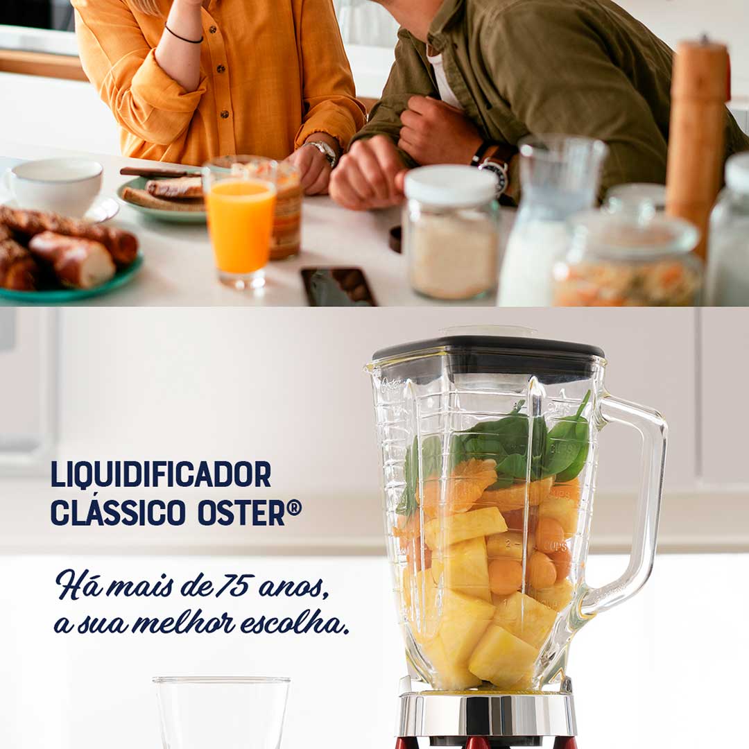 Liquidificador Oster New Osterizer Clássico BLST4126R Vermelho