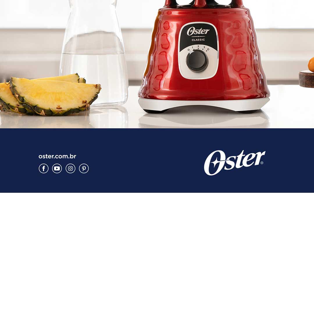 Liquidificador Oster New Osterizer Clássico BLST4126R Vermelho