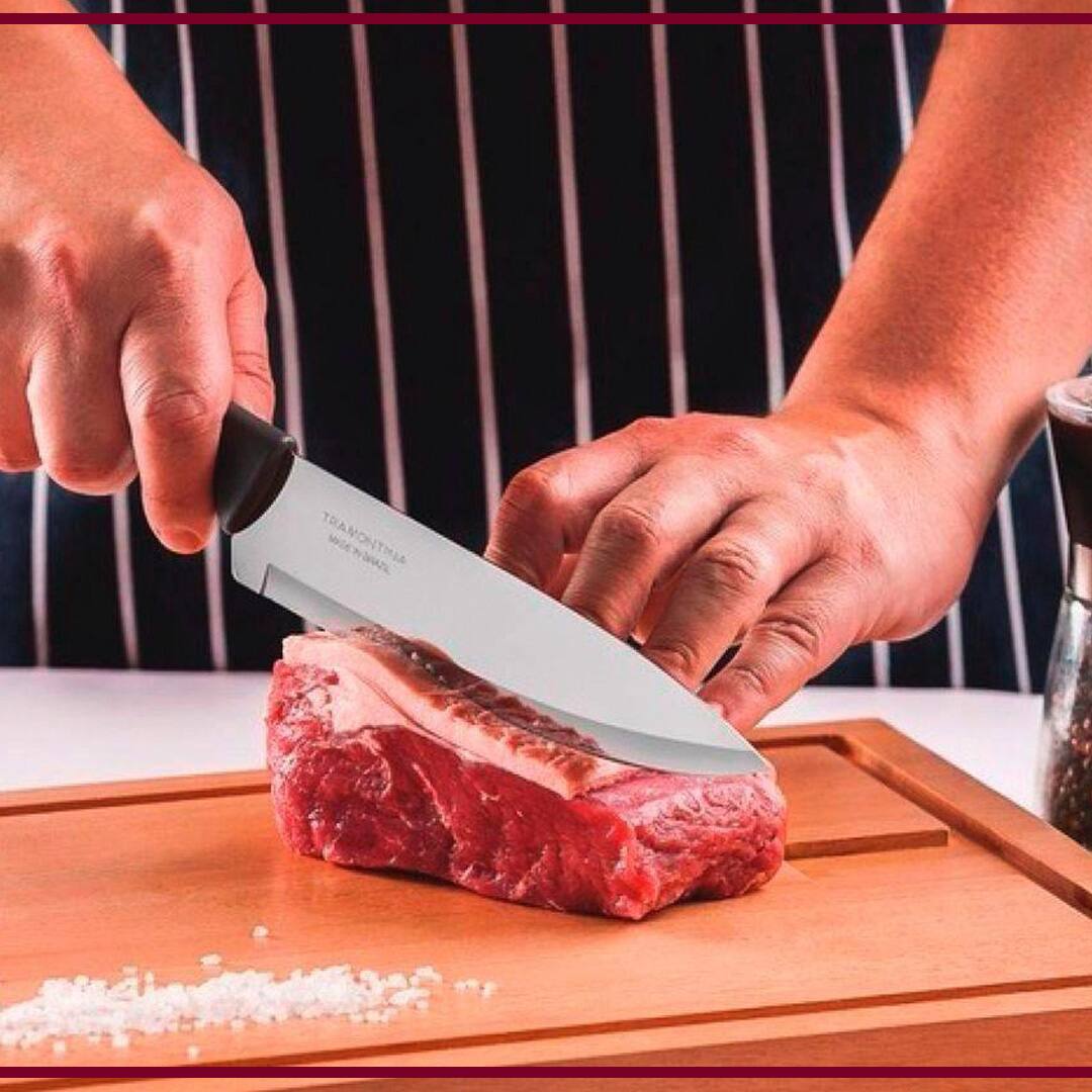 Faca para Carne Tramontina Chef 8” Plenus detalhe