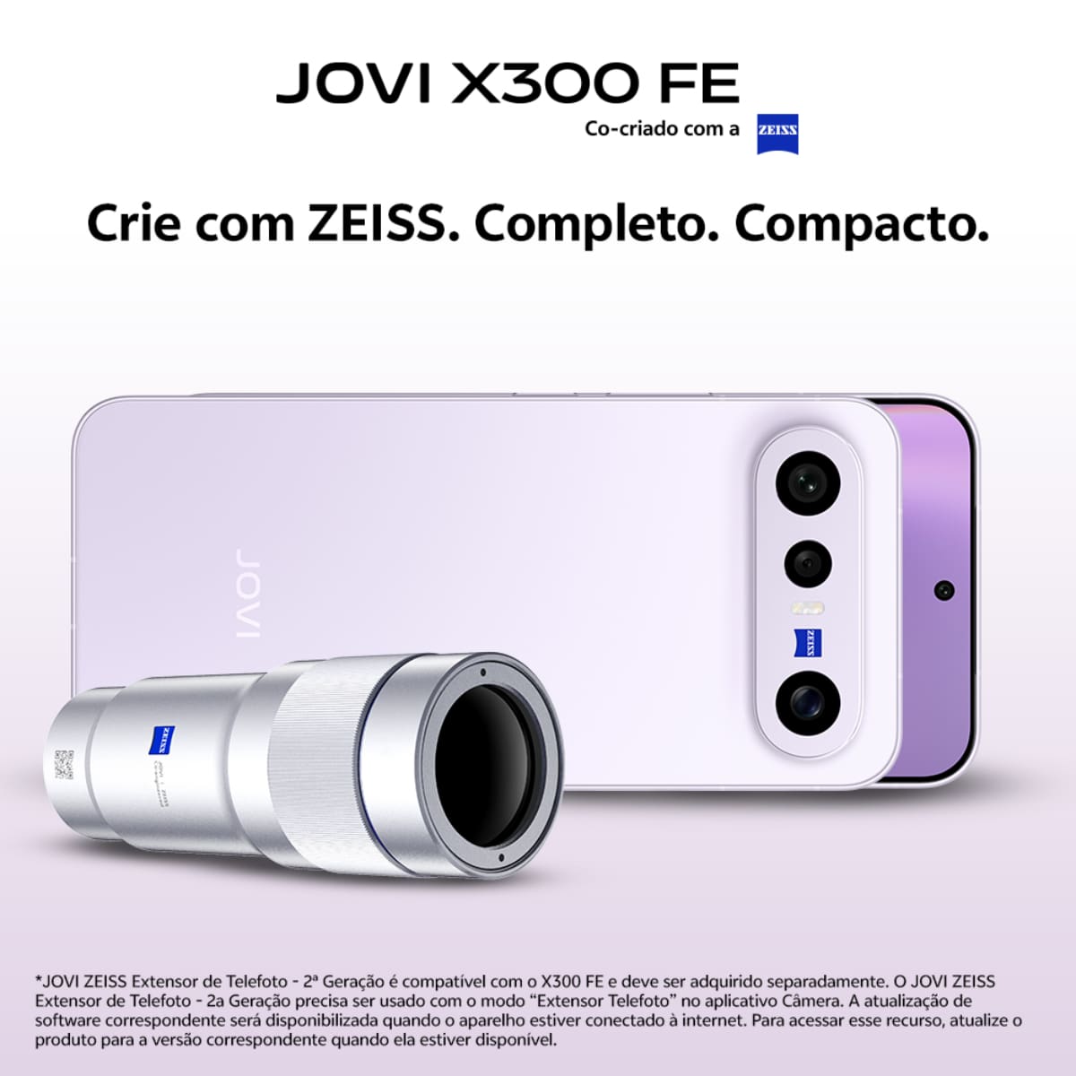  Smartphone JOVI X300 FE 5G Tela 6.31" 256GB 12GB R...